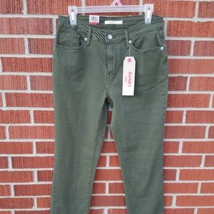 Levi's Olive Green Skinny Jean's Mid Rise